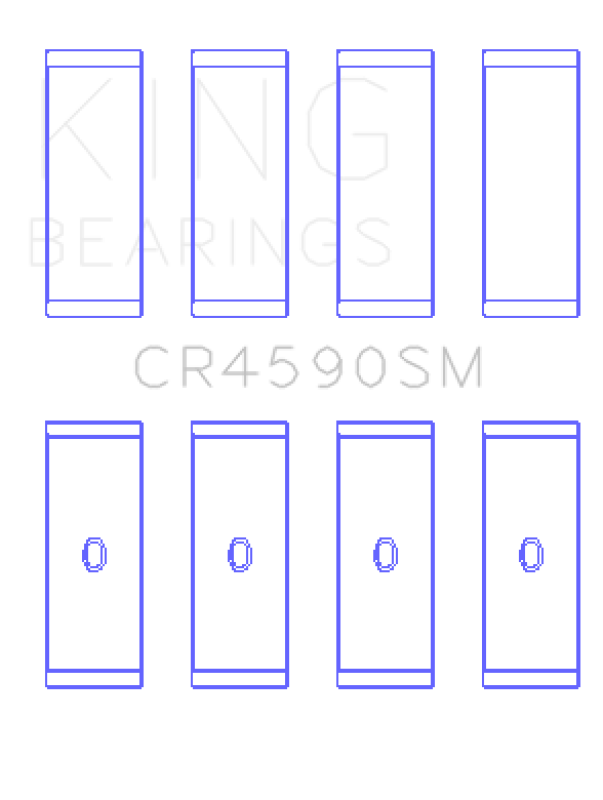 King Engine Bearings Audi Amb/Aum/Alt/Awa/Blr (Size +1.0mm) Connecting Rod Bearing Set - CR4590SM1.0