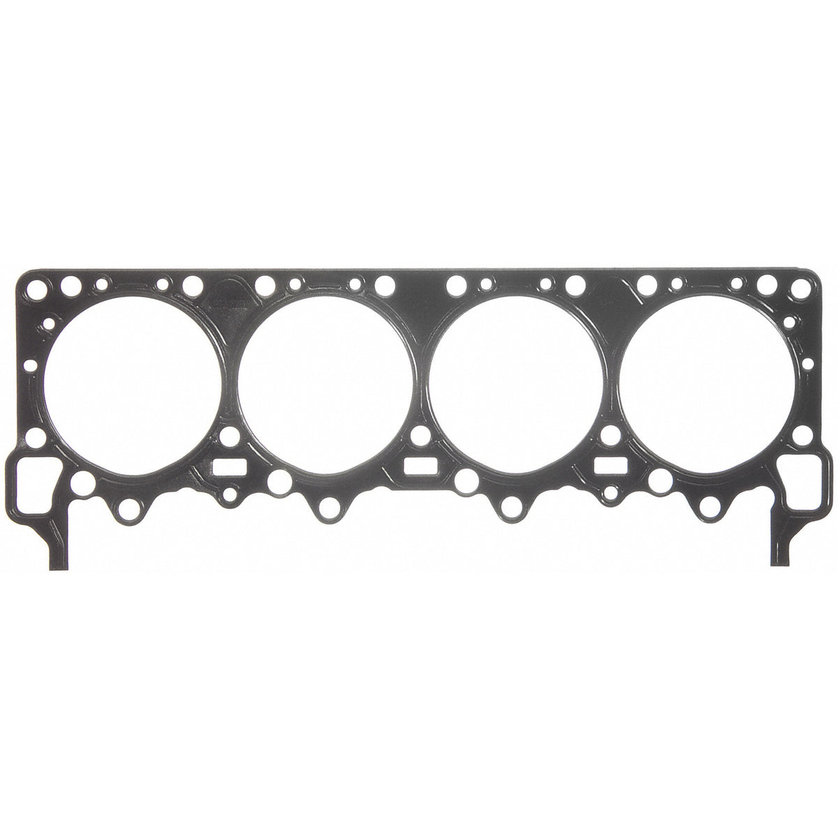 Fel-Pro 1145 Embossed stainless steel shim w/coating Engine Cylinder Head Gasket - front view
