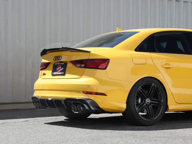 aFe MACHForce XP 3in-2.5in 304SS Exhaust Cat-Back 15-20 Audi S3 L4-2.0L (t) - Carbon Tips - 49-36442-C