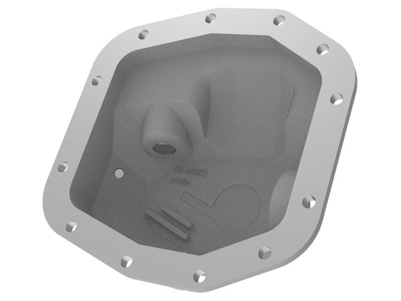 aFe Street Series Front Differential Cover Raw 2018+ Jeep Wrangler (JL) V6 3.6L (Dana M186) - 46-71010A