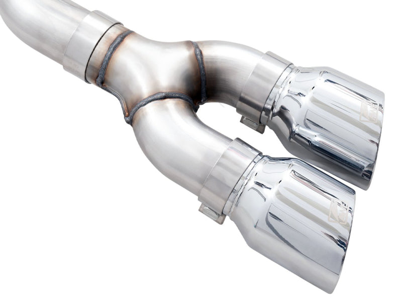 AWE 0FG 21+ Ford F150 Dual Side Exit Cat-Back Exhaust- 4.5in Chrome Silver Tips - 3015-22067