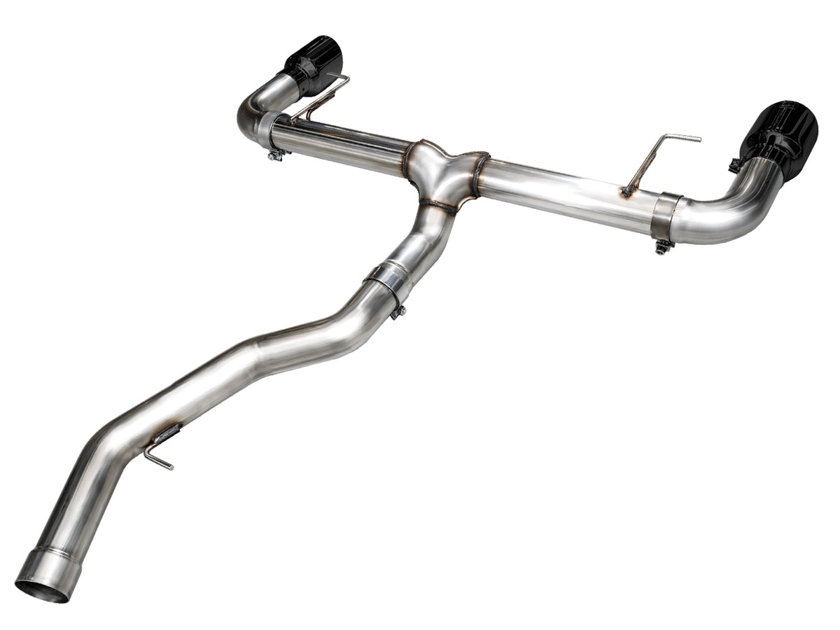 AWE 19-23 BMW 330i / 21-23 BMW 430i Base G2X Track Edition Axle Back Exhaust - Diamond Black - 3020-33429