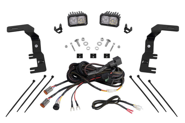 Diode Dynamics 2023+ Chevrolet Colorado Stage Series Ditch Light Kit C2 Pro White Combo - DD7809 for 2023-2026 Chevrolet Colo