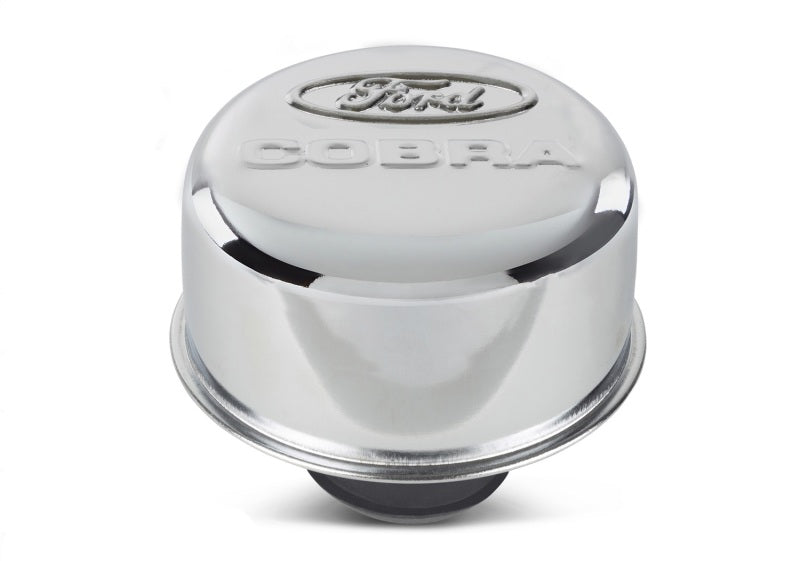 Ford Racing Chrome Breather Cap w/ Ford Cobra Logo - 302-225