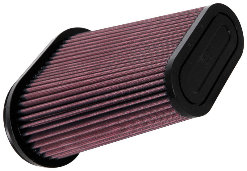 K&N Universal Unique Air Filter 7.5in X 4.5in Base x 5.5in X 2.5in Top x 9in Height - RU-5293 by K&N Engineering - front view