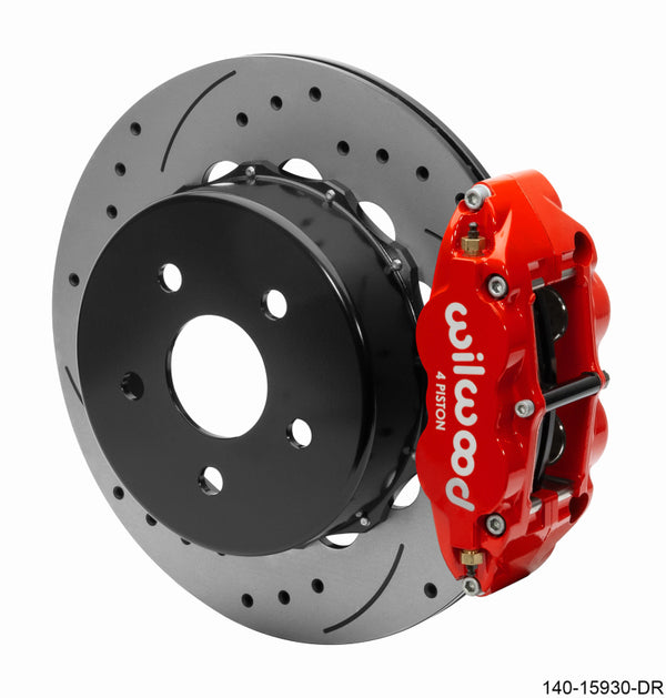 Wilwood Superlite 4R Rear Brake Kit 14.00 Red 2018-Up Jeep JL SRP w/Lines - 140-15930-DR by Wilwood