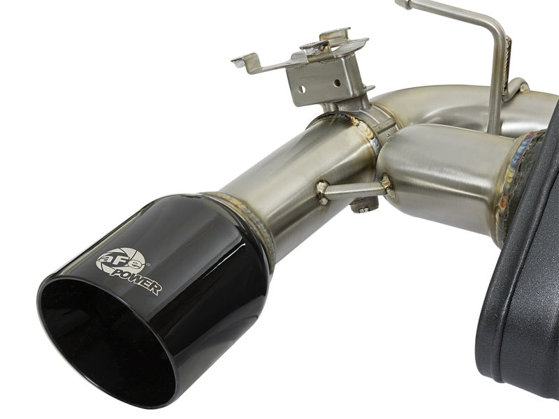 aFe MACHForce XP 16-17 BMW 340i/iX 440i/iX L6-3.0L (t) SS Axle-Back Exhaust w/Black Tip - 49-36335-B