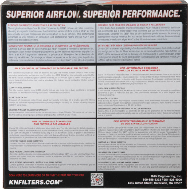 K&N X-Stream Top Filter - Red - Size 9in - 5.125in Neck Flange / 2.75in Height - 66-3150