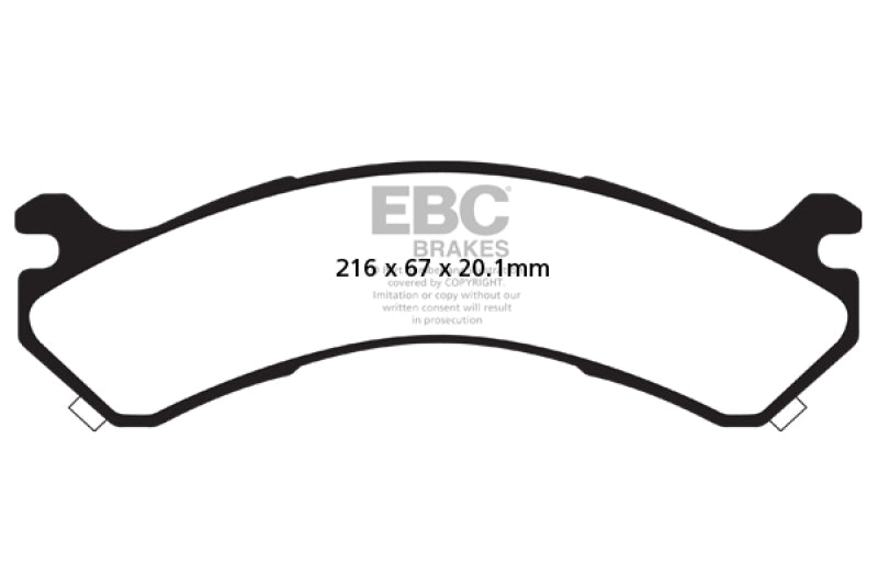EBC 01-05 Chevrolet Silverado 3500 (2WD) Extra Duty Rear Brake Pads - ED91663