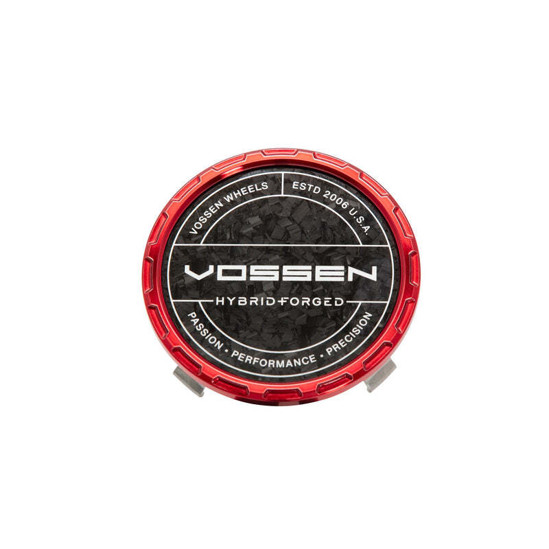 Vossen HF Carbon Billet Sport Cap 2.0 - Small (VHF) - Transparent Red - Forged (Gloss) - CAPBSC2-SM-HF-RD-F