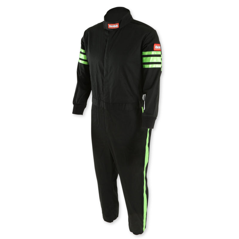 RaceQuip Green Trim SFI-1 JR. Suit - Kids XXS - 1950790RQP