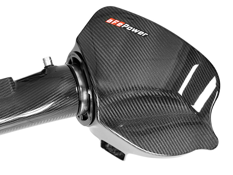 aFe Black Series Carbon Fiber CAIS w/Pro 5R Filter 16-18 BMW M2 (F87) L6-3.0L - 58-10004R