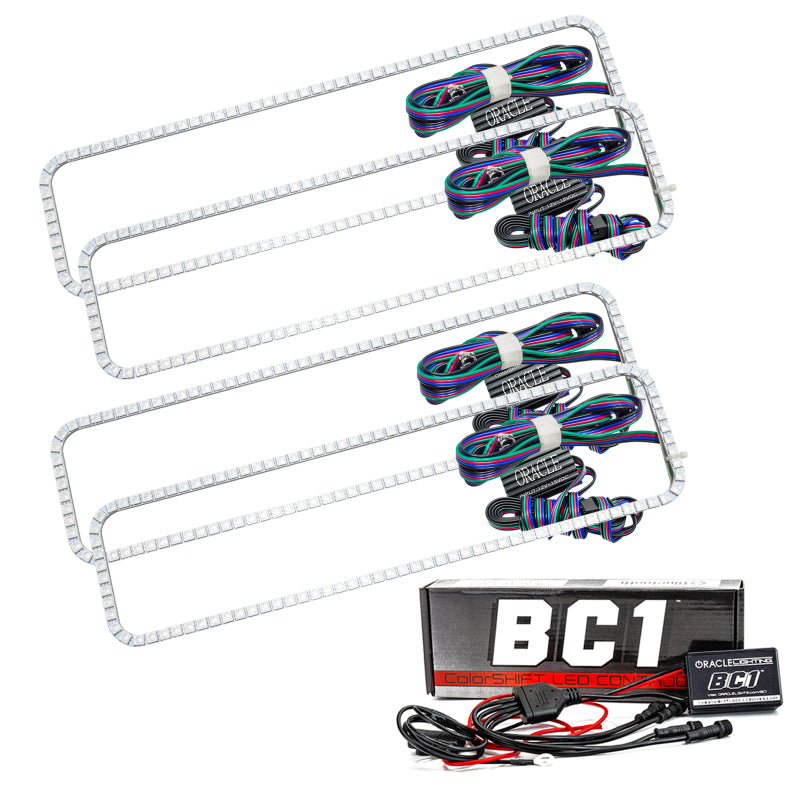 Oracle GMC Sierra 88-98 Dual Halo Kit - ColorSHIFT w/ BC1 Controller SEE WARRANTY - 2276-335