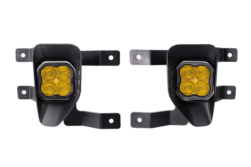 Diode Dynamics SS3 Sport Type SV1 Kit ABL - Yellow SAE Fog - DD7112 for 2016-2019 Chevrolet Silverado 1500 - front view
