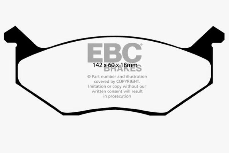 EBC 80-83 Chrysler Cordoba 3.7 Greenstuff Front Brake Pads - DP2678