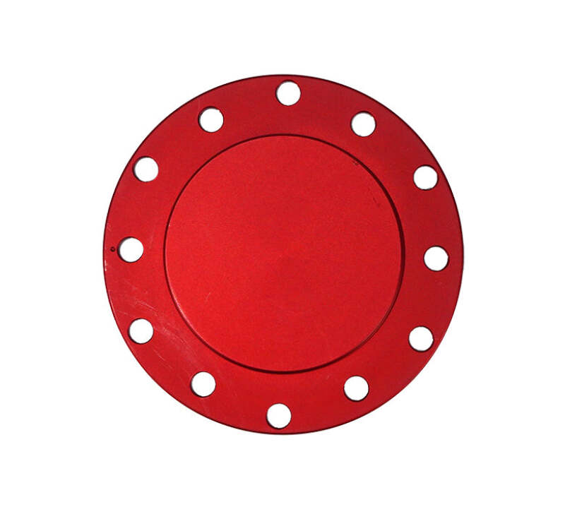 NRG Horn Delete Plate Flush 70x6in / 74x6 PCD pattern - Red - STR-150RD - front view