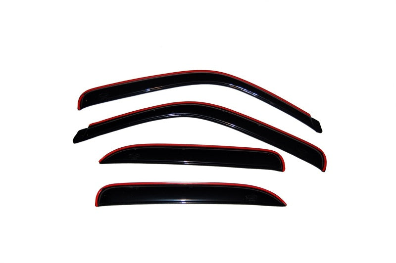 AVS 02-06 Cadillac Escalade Ventvisor In-Channel Front &amp; Rear Window Deflectors 4pc - Smoke - 194304