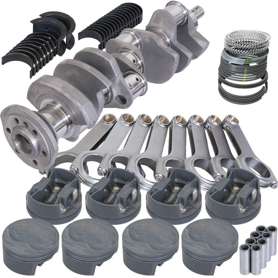 Eagle Chevy 400 3.750in Crank 6.000in H-Beam 4cc Dome 4.155in Pistons Balanced Assembly - B12504040 - front view