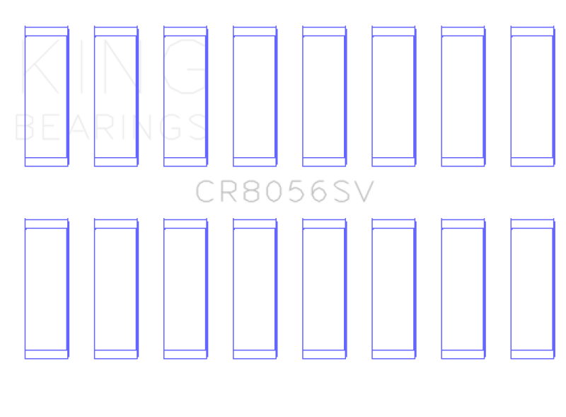 King Honda Ford 6.7L Diesel Powerstroke Connecting Rod Bearing Set - CR8056SV