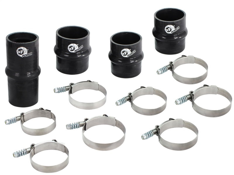 aFe BladeRunner Intercooler Couplings &amp; Clamps Kit Replacement 03-07 Dodge Diesel Trucks L6-5.9L(td) - 46-20010