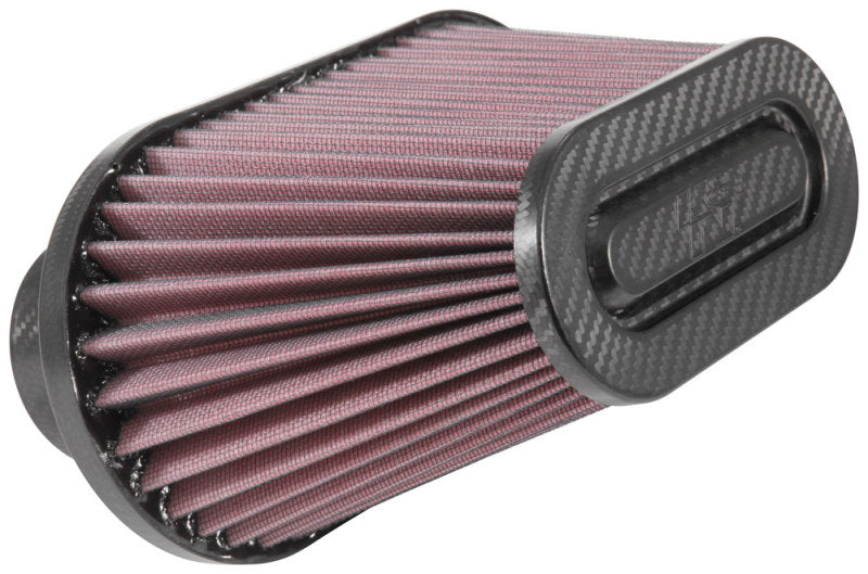 K&amp;N Universal Air Filter - 3in Dual Flange / 10x5.125in Base / 6.375x3.0625in Top / 5.5in Height - RP-6101
