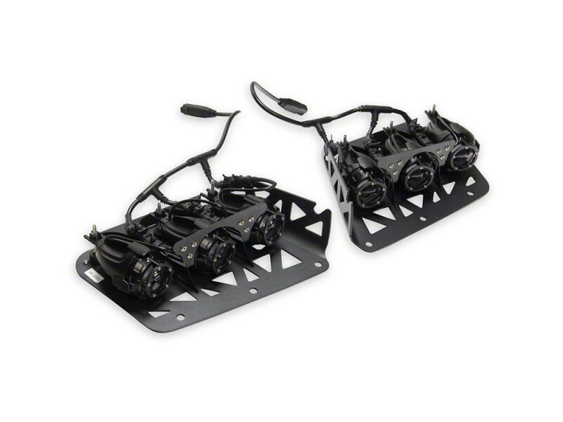 Raxiom 21-26 Bronco Tri-Glo Bumper Mounted LED Fog Light Kit - FB33913 - front view