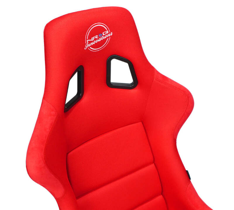 NRG FRP Fiber Glass Bucket Seat (Red) - XLarge - FRP-304RD-NRG - close-up view 2 3