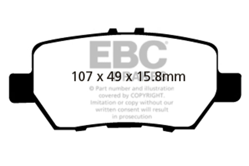 EBC 05-08 Acura RL 3.5 Redstuff Rear Brake Pads - DP31736C