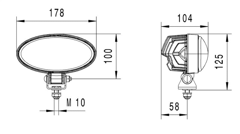 Hella Work Lamp Na 0Gr Md1224 Dt Ov902 1Gb - 996486001