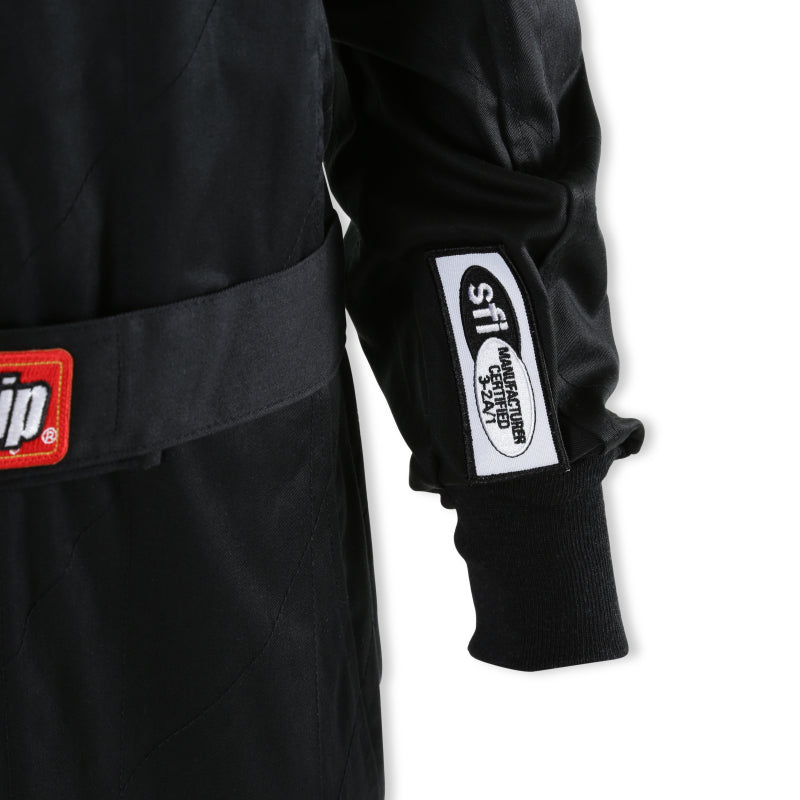 RaceQuip Black Chevron-1 Suit - SFI-1 2XL - 130907RQP