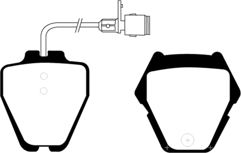 EBC 00-03 Audi A8 Quattro 4.2 (8 Pad Set) Ultimax2 Front Brake Pads - UD8391