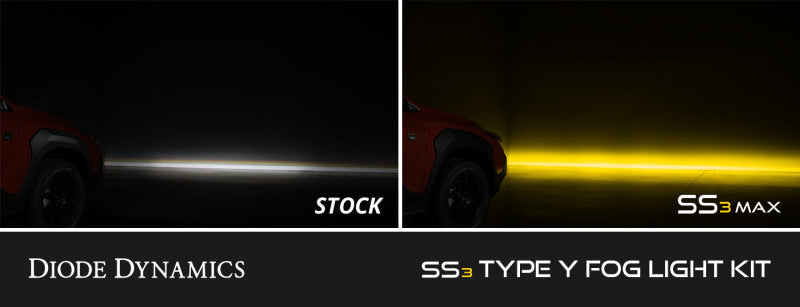 Diode Dynamics SS3 SAE Type Y Fog Light Kit - Yellow SAE Fog - DD7991
