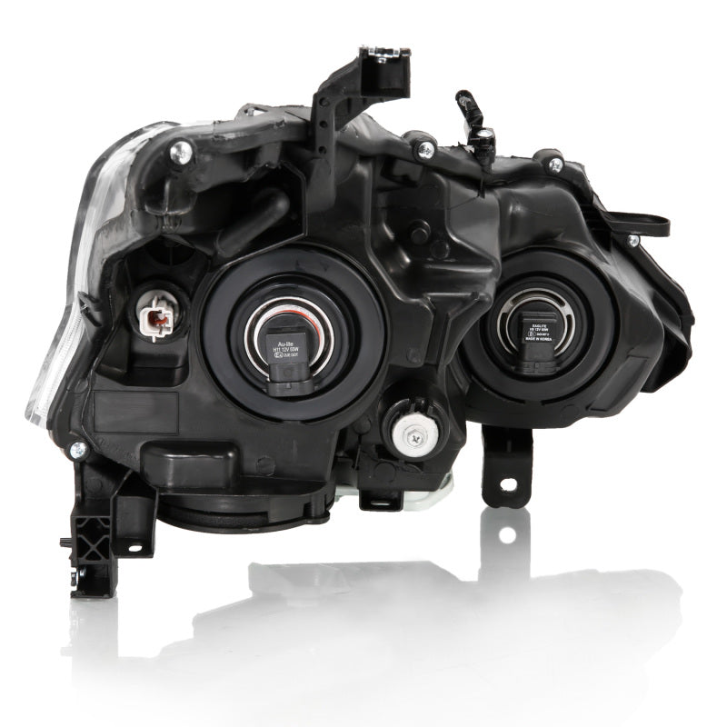 ANZO 2013-2015 Nissan Altima Projector Headlight Black Amber - 121549