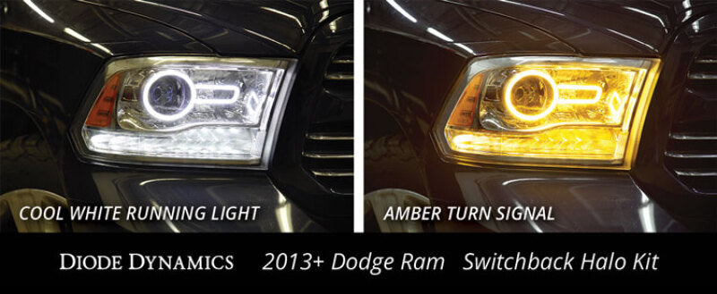 Diode Dynamics Dodge Ram Halo Lights LED 13-18 Ram Switchback Kit - DD2021