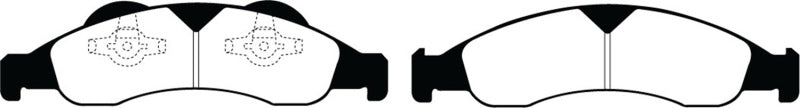 EBC 07-09 Ford Expedition 5.4 2WD Yellowstuff Front Brake Pads - DP41803R