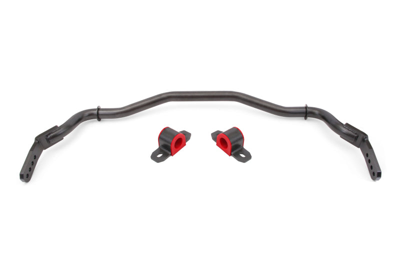 BMR 15-23 S550 Mustang Sway Bar Kit Front Hollow 38mm 3-Hole Adjustable Black Hammertone - SB764H