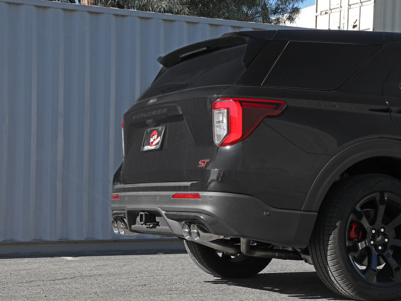 aFe MACH Force-Xp 2.5in. 304 SS C/B Exhaust 20-21 Ford Explorer V6-3.0L - Polished Tip - 49-33139-P