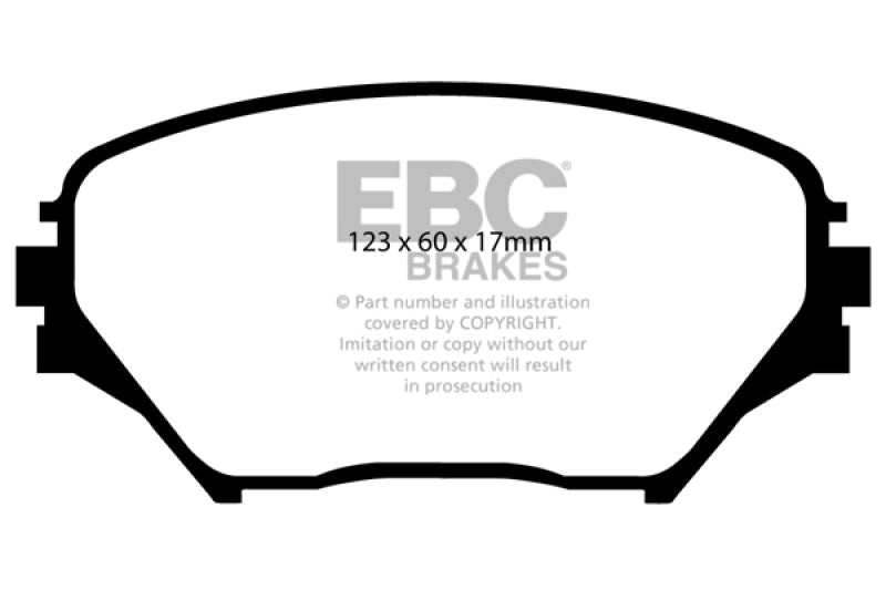 EBC 01-03 Toyota RAV 4 2.0 Greenstuff Front Brake Pads - DP61402