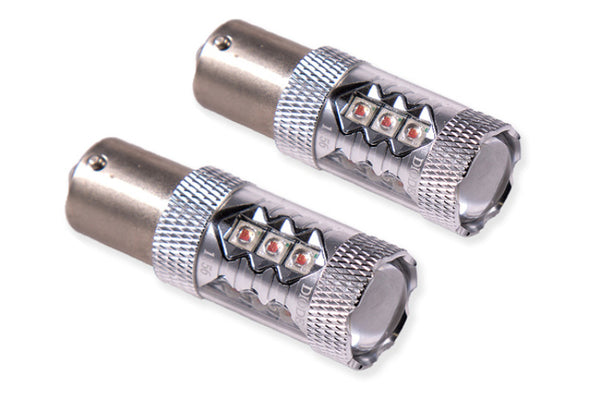 Diode Dynamics 1156 XP80 LED Bulb - Red (Pair) - DD0008P for 2000-2015 Volkswagen Beetle - front view