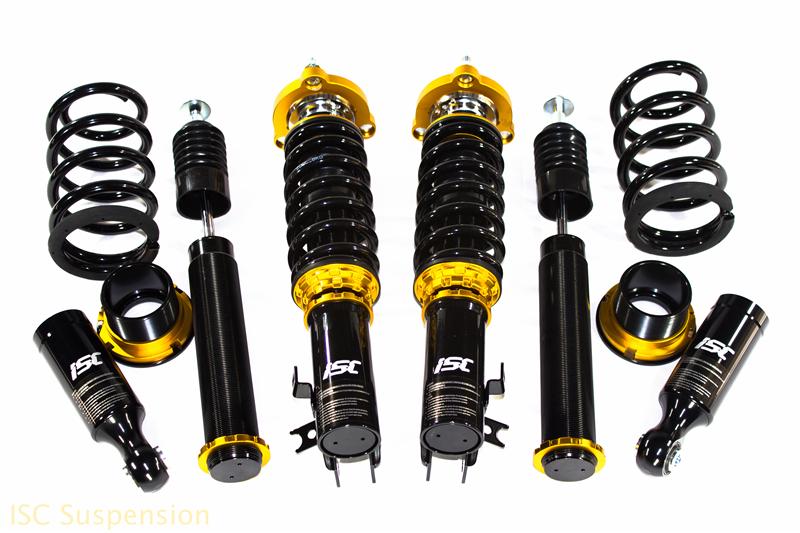 ISC Suspension 09+ Nissan 370Z N1 Basic Coilovers - Track - N029B-T for 2009-2015 Nissan 370Z - angle view
