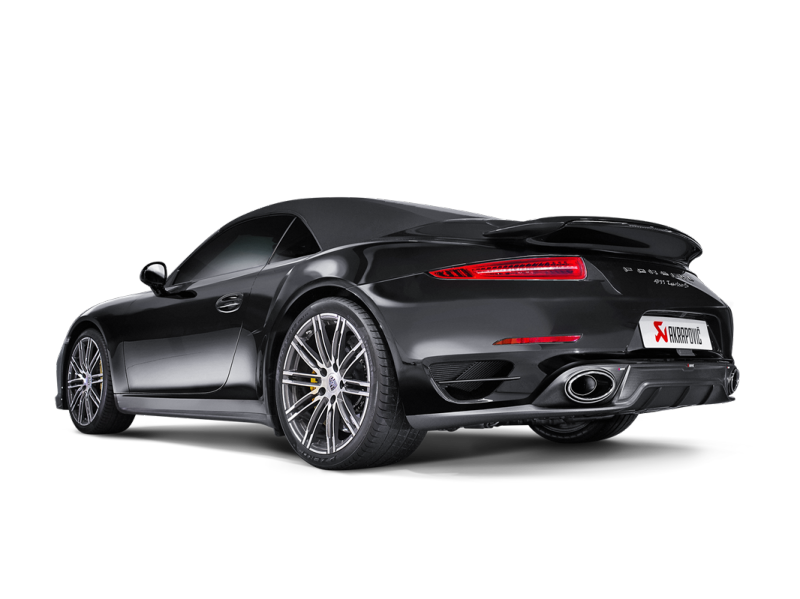 Akrapovic 14-15 Porsche 911 Turbo/Turbo S (991) Slip-On Line (Titanium) w/ Carbon Titanium Tips - S-PO991TSO-HT