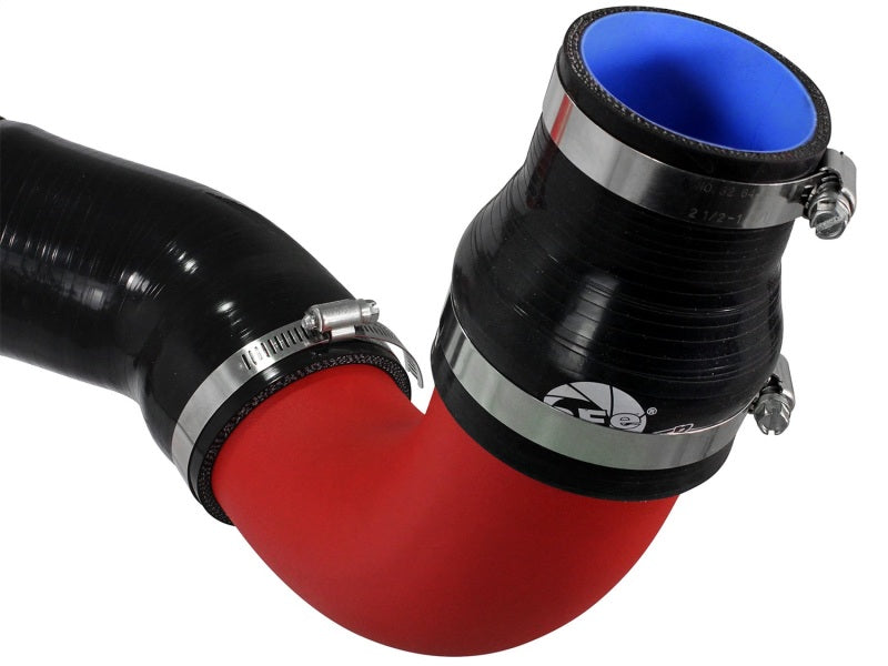 aFe Bladerunner 3in Red Intercooler Cold Side w/ Couplings Ram 1500 EcoDiesel 2014 V6 3.0L - 46-20179-R