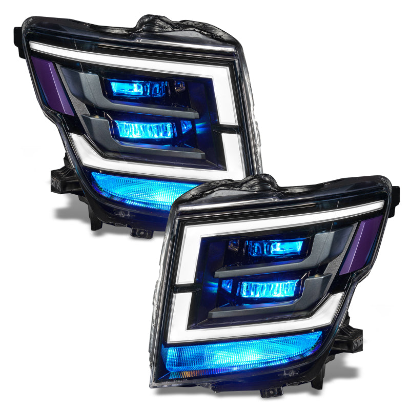 Oracle 21-22 Nissan Titan Demon Eye RGB Headlight Upgrade Kit - ColorSHIFT w/o Cntrl SEE WARRANTY - 1464-334