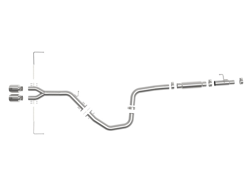aFe Takeda Exhaust Cat-Back 19-20 Hyundai Veloster 304SS Polished Dual Tips Exhaust - 49-37011-P