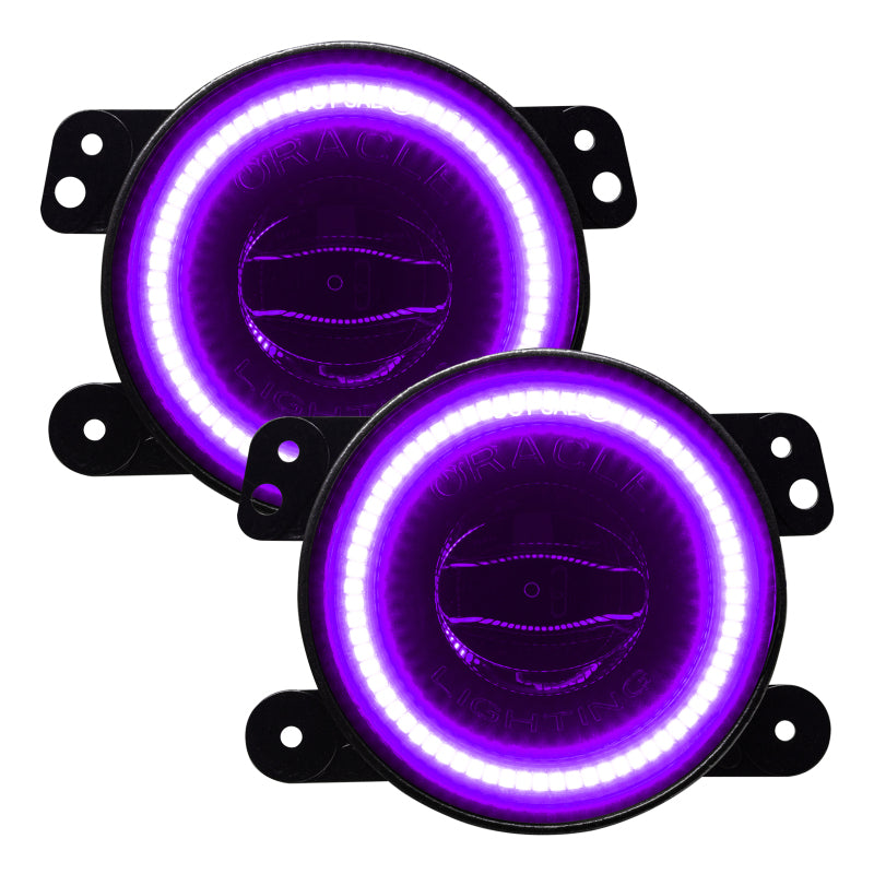 Oracle Jeep Wrangler JK/JL/JT High Performance W LED Fog Lights - ColorSHIFT - Dynamic SEE WARRANTY - 5846-332