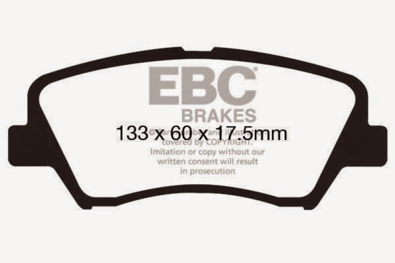 EBC 13+ Hyundai Elantra 1.8 Ultimax2 Front Brake Pads - UD1543