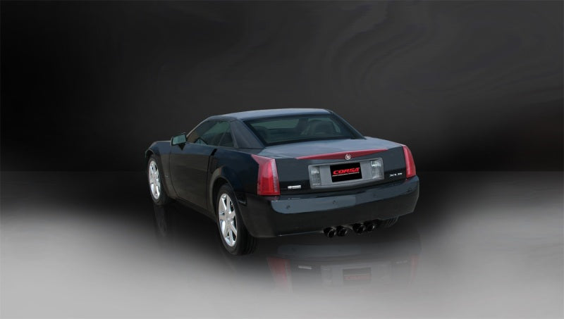 Corsa 2004-2008 Cadillac XLR 4.6L 25in Cat-Back Dual Rear w Twin 35in Black Pro-Series Tips - 14156BLK