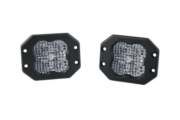 Diode Dynamics SS3 Pro RBL - White Flood Flush (Pair) - DD6933P by Diode Dynamics - front view