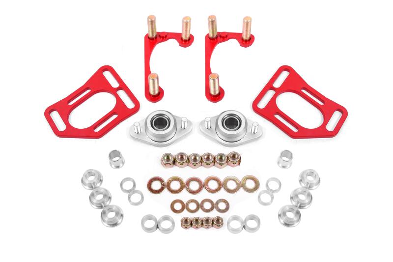 BMR 90-93 Fox Mustang Caster Camber Plates - Red - WAK731R