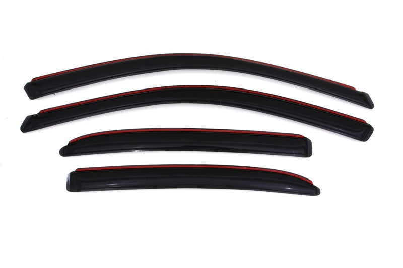 AVS 03-07 Honda Accord Ventvisor In-Channel Front &amp; Rear Window Deflectors 4pc - Smoke - 194943